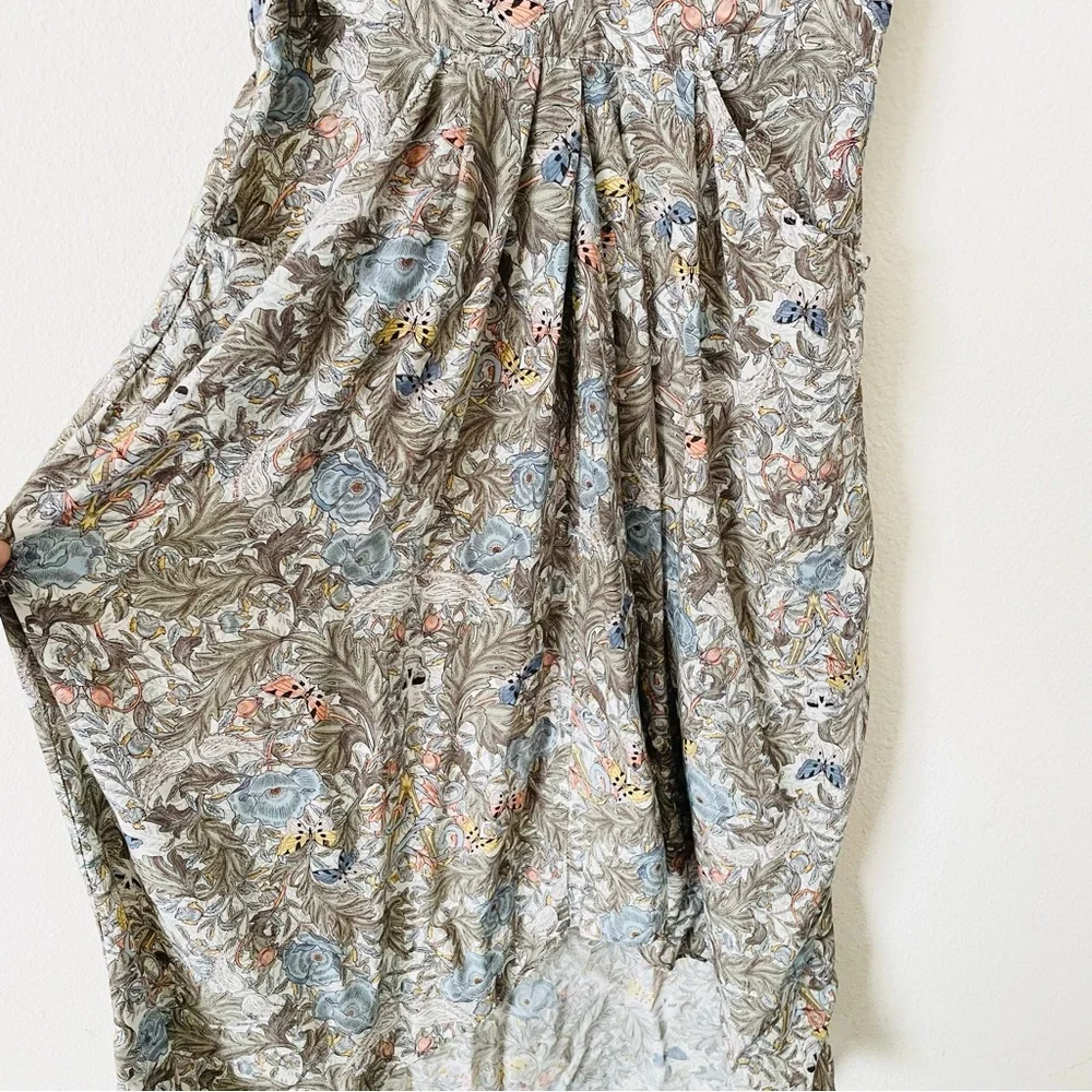 Zadig & Voltaire LARGE Rima short sleeve midi dress in floral butterfly print - Picture 6 of 9